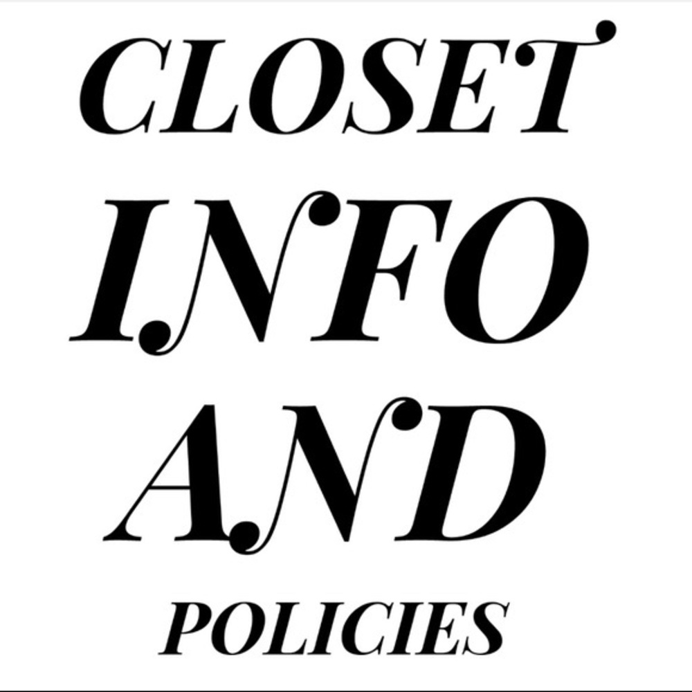 ✨✨MUST READ CLOSET INFO✨✨